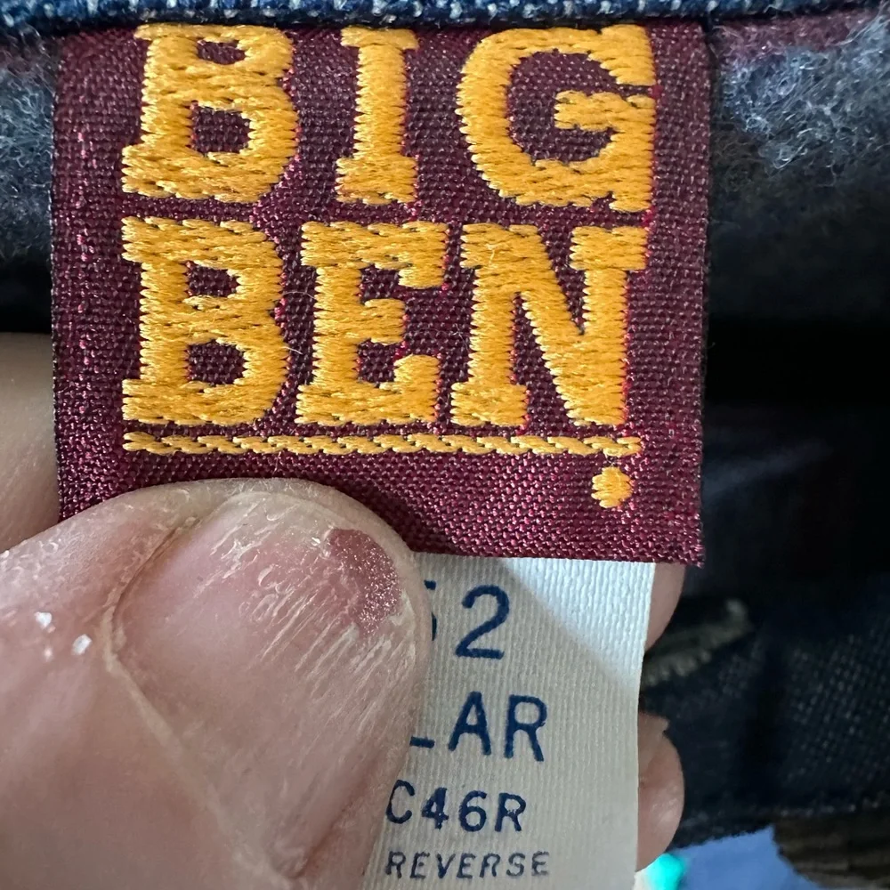 🧥 Vintage Big Ben Wrangler Blanket Lined Denim Chore Coat USA Size 52